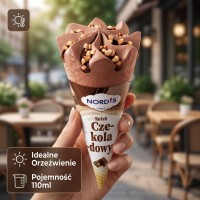 Lody Rożek czekoladowy 110ml Nordis
