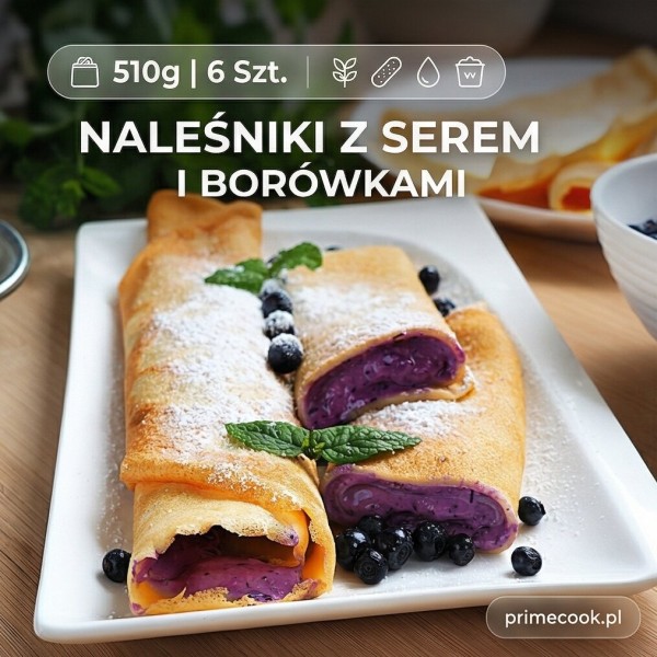 Naleśniki z serem i borówkami 510g