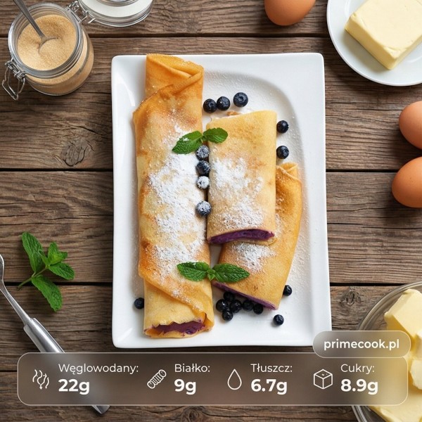 Naleśniki z serem i borówkami 510g