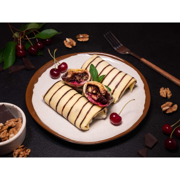 Млинці з шоколадом та вишнею 520 г