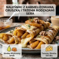Naleśniki z karmelizowaną gruszką, twarogiem i serem Dor Blu - 510g