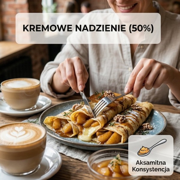 Naleśniki z karmelizowaną gruszką, twarogiem i serem Dor Blu - 510g