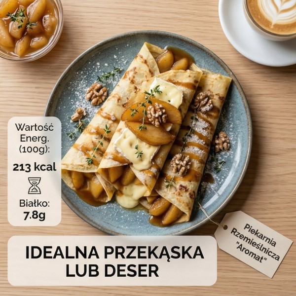 Naleśniki z karmelizowaną gruszką, twarogiem i serem Dor Blu - 510g