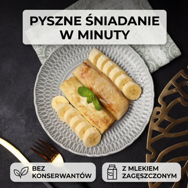 Naleśniki z bananami i mlekiem zagęszczon. 500g