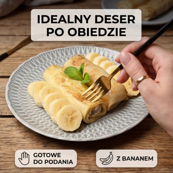 Naleśniki z bananami i mlekiem zagęszczon. 500g