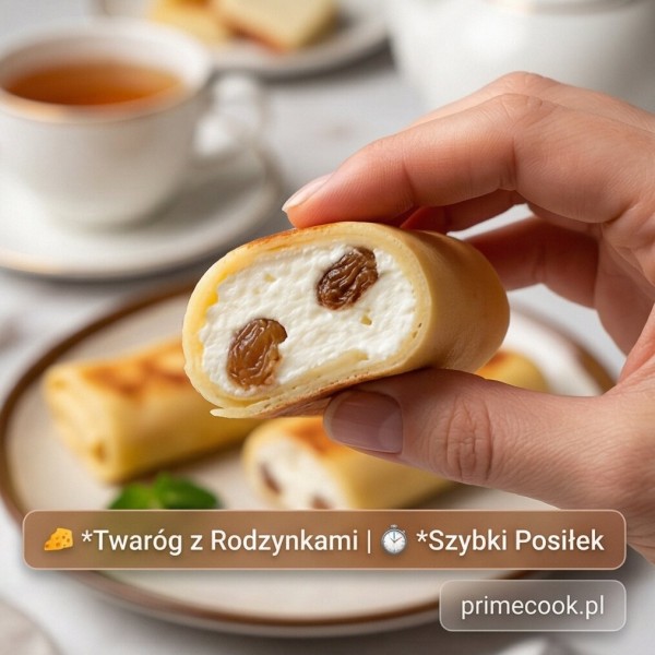 Naleśniki z serem na słodko i  rodzynkami 500g