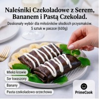 Naleśniki czekolad. z serem, bananem i pastą czekolad. 600g