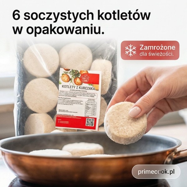 Kotlety z kurczaka i wieprzowiny 480g