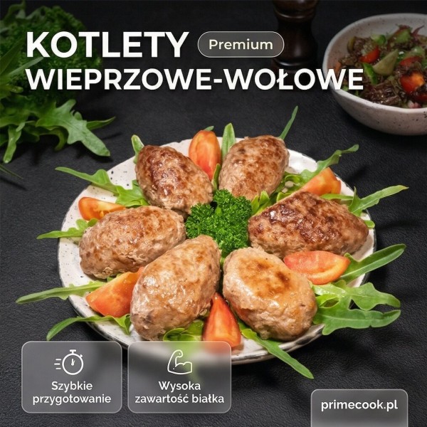 Kotlety z wieprzowiny i wołowiny 530g