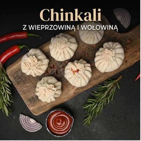 Chinkali z wieprzowiną i wołowiną 600g