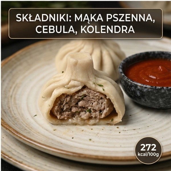 Chinkali z wieprzowiną i wołowiną 600g