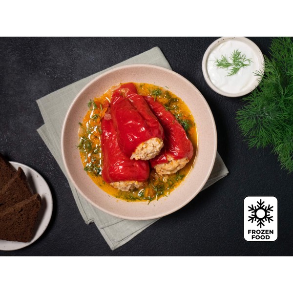 Перці, фаршировані курячим м'ясом 700 г