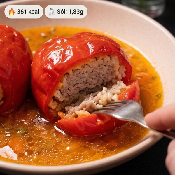 Перці, фаршировані м'ясом 600 г