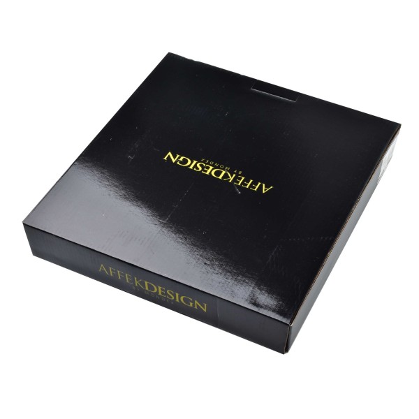 Komplet talerzy płaskich Affekdesign RALPH BLACK (2 szt., 32,5×28,5 cm)