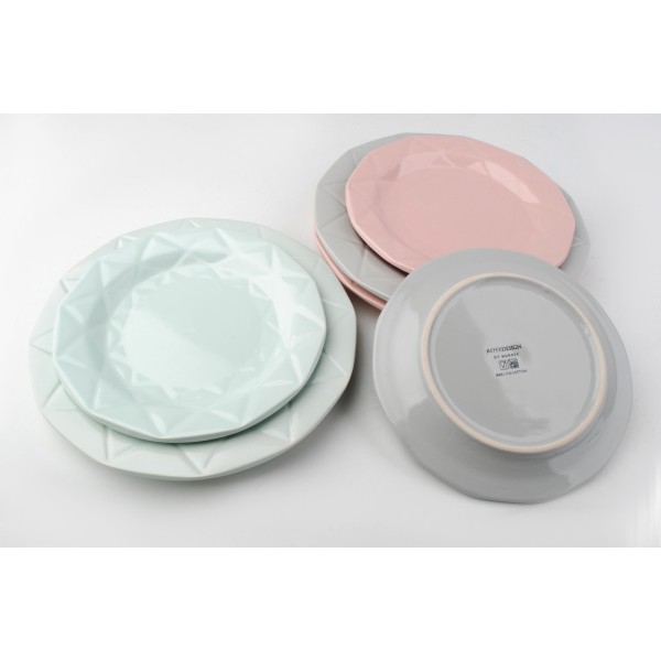 Talerz płaski Affekdesign ADEL PINK (24 cm)