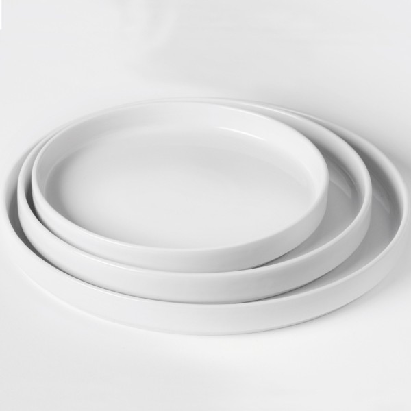 Тарілка OSLO з високим бортиком, біла, 280 x 28 мм - набір з 6 штук