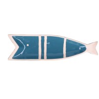 RITUALI DOMESTICI PELAGICOILLOGICO Тарілка синя риба 38,5 x 11 x 3 см
