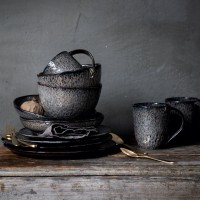 Тарілка плоска 23 см сіра 6 шт. MATERA