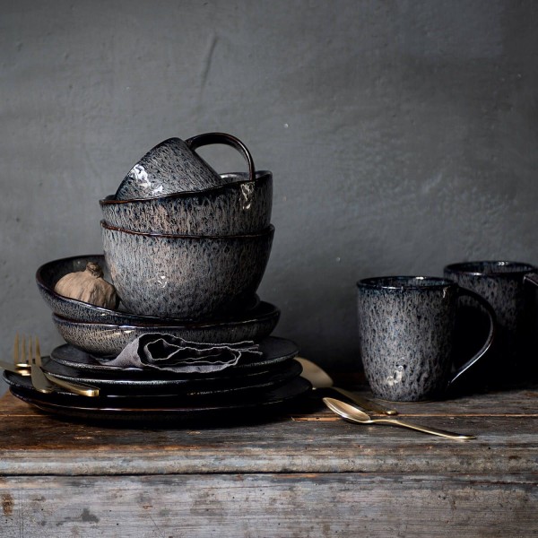 Тарілка плоска 23 см сіра 6 шт. MATERA