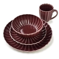 Talerz obiadowy Affekdesign EVIE BURGUNDY (27,5x4 cm)