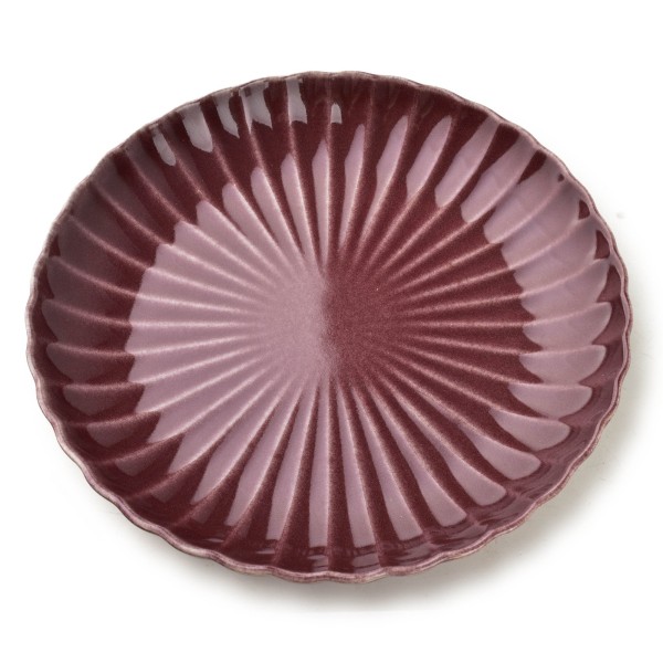 Talerz obiadowy Affekdesign EVIE BURGUNDY (27,5x4 cm)