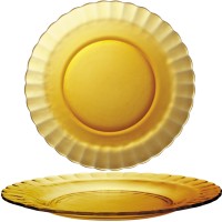 Тарілка Duralex PICARDIE AMBER помаранчевого кольору 230 x 20 мм - набір з 6 штук