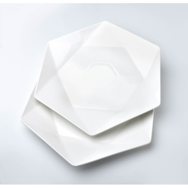 Komplet talerzy płaskich Affekdesign RALPH WHITE (2 szt., 32,5×28,5 cm)