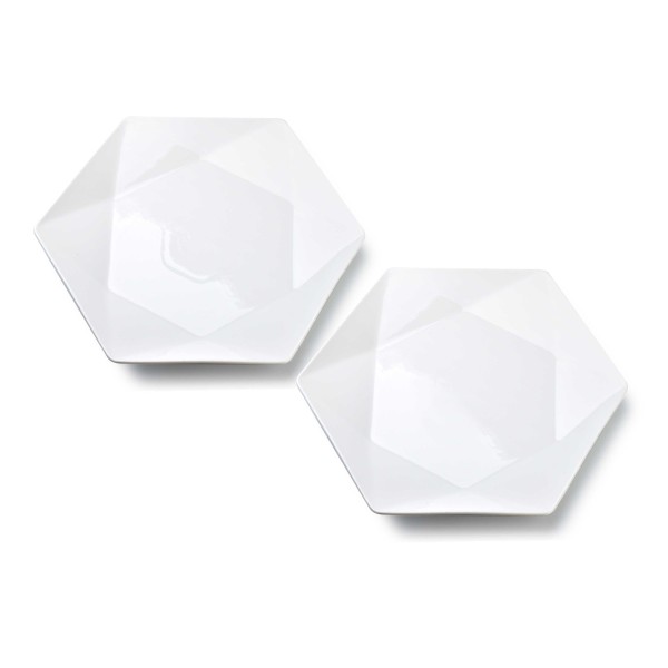 Komplet talerzy płaskich Affekdesign RALPH WHITE (2 szt., 32,5×28,5 cm)