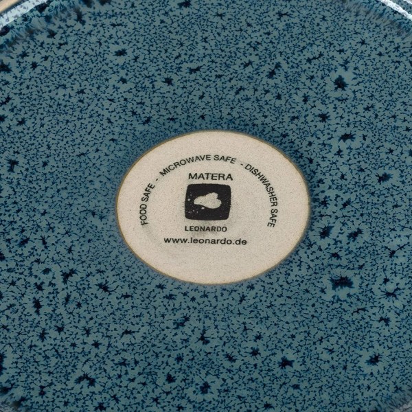 Тарілка плоска 27 см синя 6 шт. MATERA