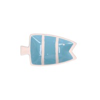 RITUALI DOMESTICI PELAGICOILLOGICO Рибна тарілка світло-блакитна 23 x 14 x 4,5 см