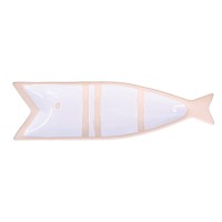 RITUALI DOMESTICI PELAGICOILLOGICO Тарілка біла риба 38,5 x 11 x 3 см