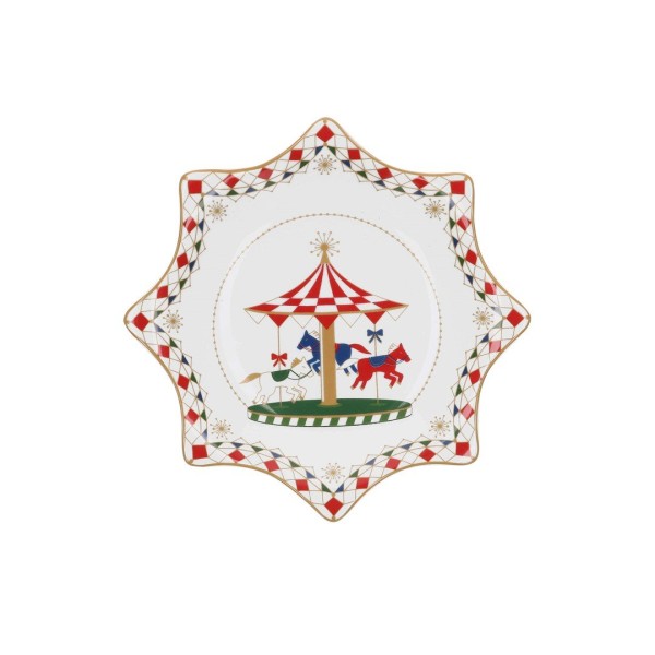 Talerz uniwersalny Rose&Tulipani XMAS CAROUSEL (20 cm)