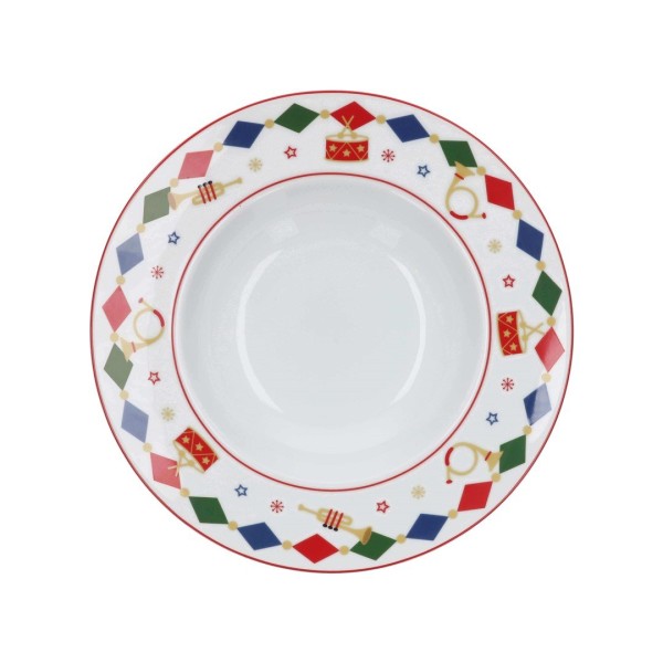 Talerz do zupy Rose&Tulipani THE CHRISTMAS BAND (24 cm)