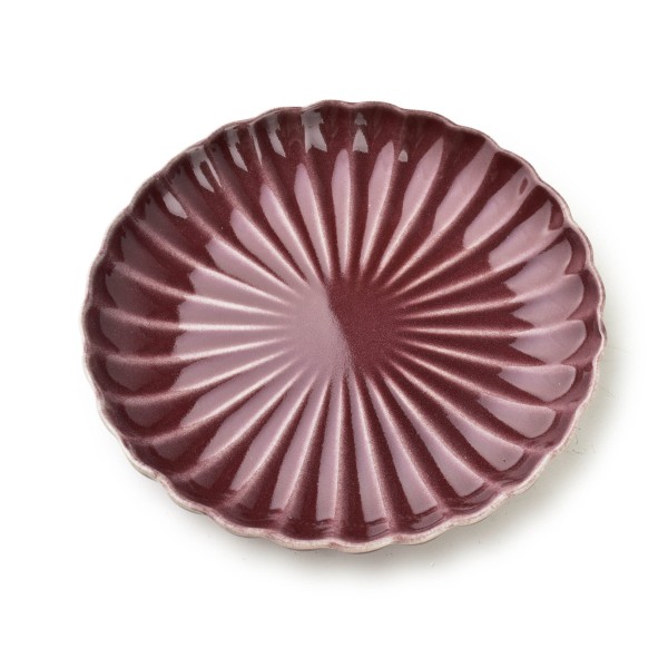 EVIE BURGUNDY Talerz deserowy 20,5x3cm