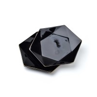 Komplet talerzy deserowych Affekdesign RALPH BLACK (2 szt.)