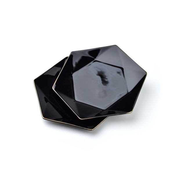 Komplet talerzy deserowych Affekdesign RALPH BLACK (2 szt.)