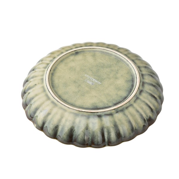 Talerz deserowy Affekdesign EVIE GREEN (20,5 x 3 cm)