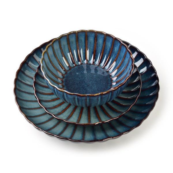 Talerz deserowy Affekdesign EVIE DARK (20,5 x 3 cm)