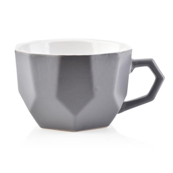 Кружка SALLY GEO GRAY 450 мл 12x15x7,8 см