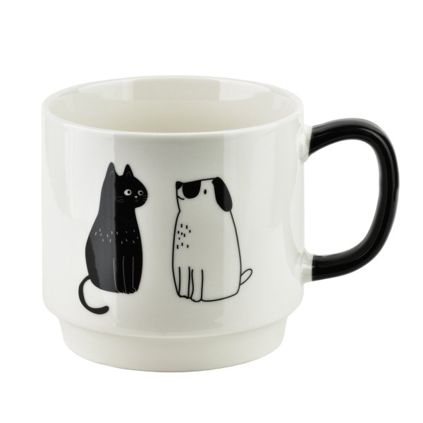 Набір з 4 чашок на підставці COTTELLO 370 мл