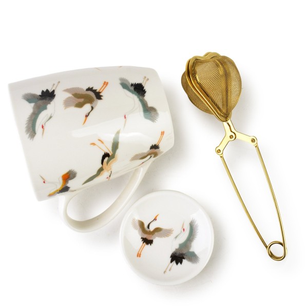 Кружка ARIFA 370 мл з заварювальним блоком та підставкою-краном