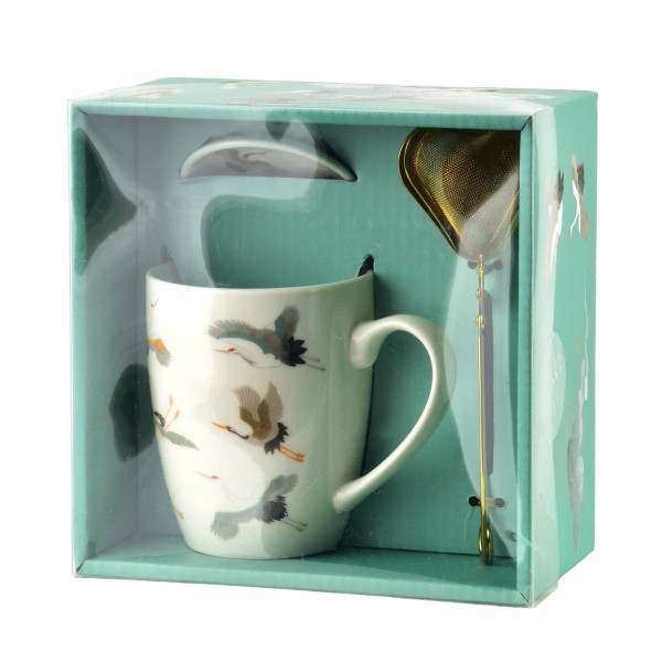 Кружка ARIFA 370 мл з заварювальним блоком та підставкою-краном