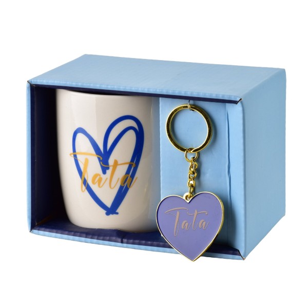 Кружка TATA з брелоком 350 мл 8,5x12x9 см