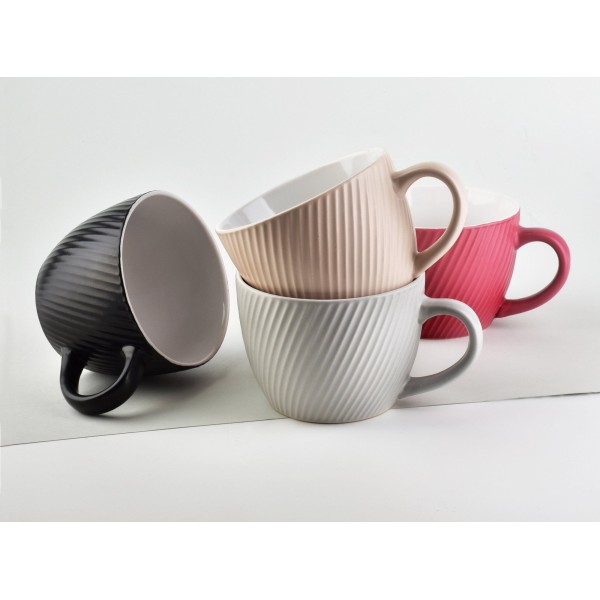 Kubek Affekdesign SALLY LINES BLACK (480 ml)